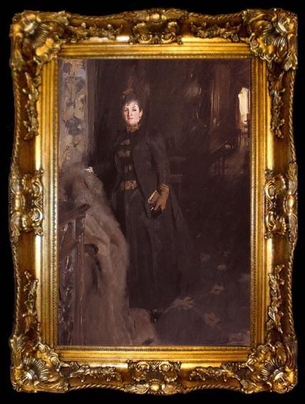 framed  Anders Zorn Madame Clara Rikoff, ta009-2